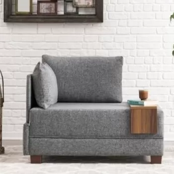 Canapea Fly Armchair Right, Balcab Home, 1 loc, 100x75x80 cm, gri imagine