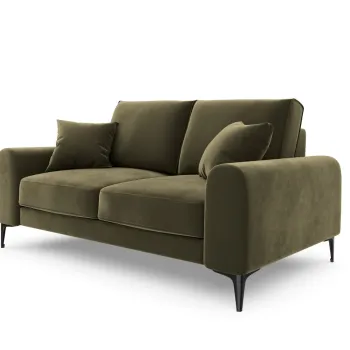 Canapea, Madara, Mazzini Sofas, 2 locuri, 172x102x90 cm, catifea, verde imagine