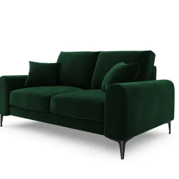 Canapea, Madara, Mazzini Sofas, 2 locuri, 172x102x90 cm, catifea, verde bottle imagine