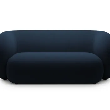 Canapea modulara 2 locuri, Kate, Micadoni, 183x99x76 cm, catifea, albastru regal imagine