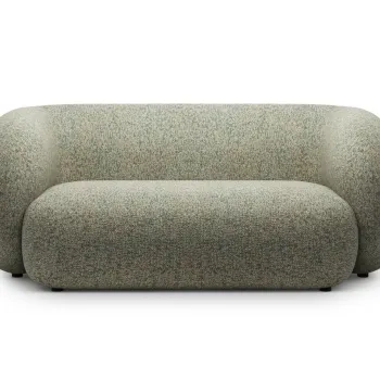 Canapea modulara 2 locuri, Kate, Micadoni, 183x99x76 cm, tesatura structurata, verde muschi melanj imagine