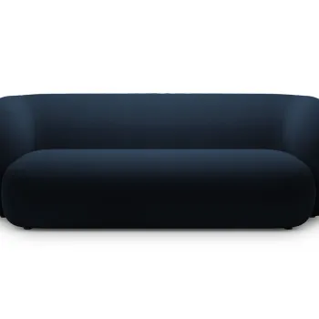 Canapea modulara 3 locuri, Kate, Micadoni, 213x99x76 cm, catifea, albastru regal imagine