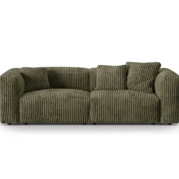 Canapea modulara 3 locuri, Martina-212, Micadoni Home, 240x106x75 cm, velur, verde muschi imagine