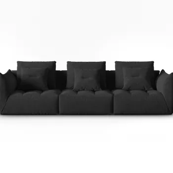 Canapea modulara 4 locuri, Bloom-86, Micadoni Home, 332x106x95 cm, tesatura structurata, rosu imagine