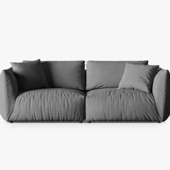 Canapea modulara 4 locuri, Chris-259, Micadoni Home, 260x100x80 cm, tesatura structurata chenille, verde deschis imagine