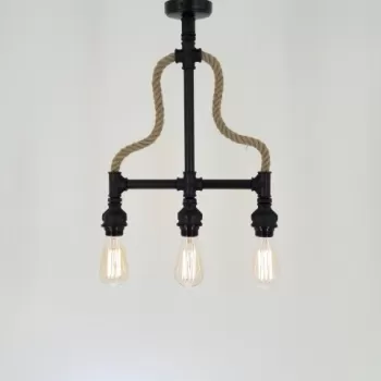 Candelabru All Design, metal, 38x50 cm, Black imagine