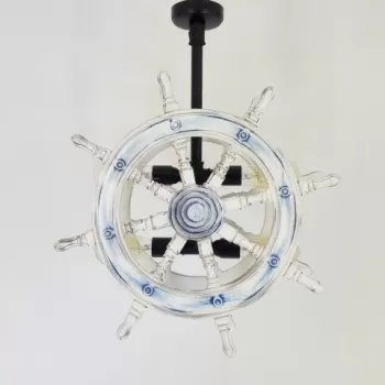 Candelabru All Design, metal, 53x15x65 cm, White imagine