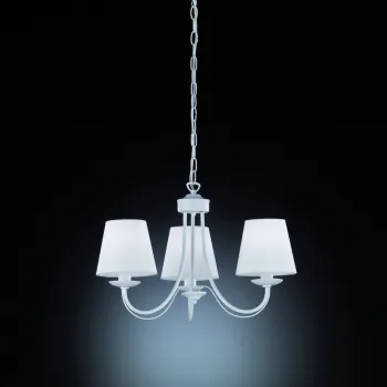 Candelabru Cortez, TRIO, 52x150 cm, 28W, 3x E14, metal, alb mat imagine