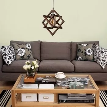 Candelabru, Luin, 8309-1, E27, 60 W, lemn/metal imagine