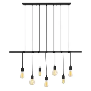 Candelabru Opviq Salkim, 120x180 cm, 7 x E27, 100 W, negru imagine
