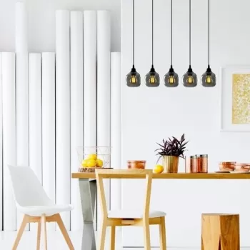 Candelabru, Opviq, Smoked - 014, E27, 60 W, metal/sticla imagine