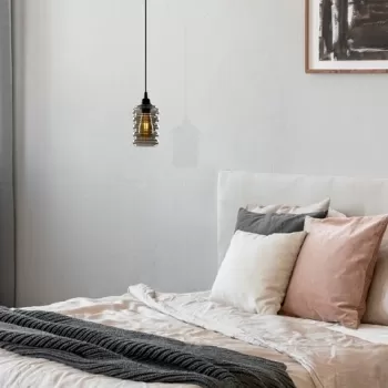 Candelabru, Opviq, Smoked - 020, E27, 60 W, metal/sticla imagine