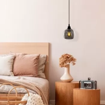 Candelabru, Opviq, Smoked - 030, E27, 60 W, metal/sticla imagine