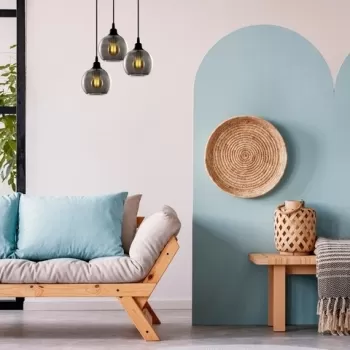 Candelabru, Opviq, Smoked - 031, E27, 60 W, metal/sticla imagine