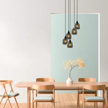 Candelabru, Opviq, Smoked - 032, E27, 60 W, metal/sticla imagine