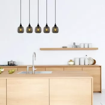 Candelabru, Opviq, Smoked - 034, 85x85 cm, E27, 60 W, metal/sticla imagine