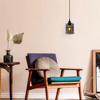 Candelabru, Opviq, Smoked - 060, E27, 60 W, metal/sticla imagine