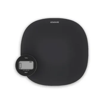 Cantar de bucatarie, Brabantia, Tasty+, 20.5x20.5x3.3 cm, plastic, gri inchis imagine