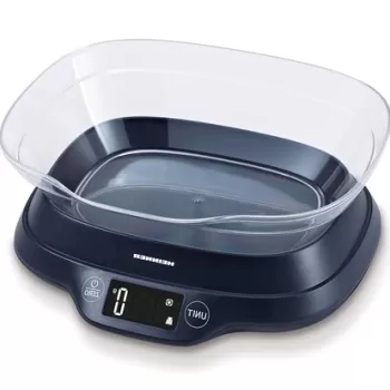 Cantar de bucatarie cu bol, Heinner, 5 kg, negru imagine