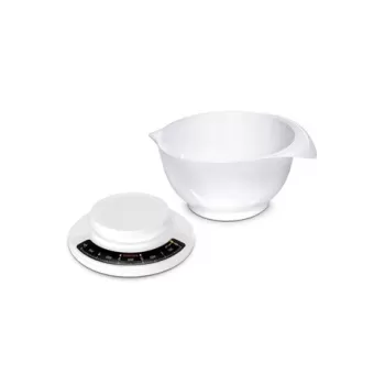 Cantar pentru bucatarie, Leifheit, Soehnle Culina, 26.5 x 26.5 x 18 cm, plastic, alb imagine