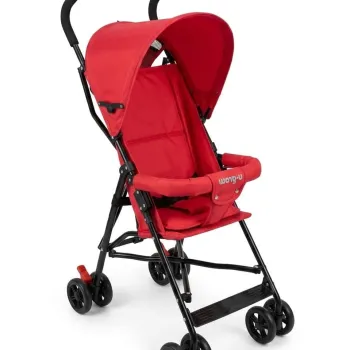 Carucior sport cu pliere tip umbrela, U-grow, 6-36 luni, metal/textil, rosu imagine