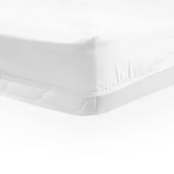 Cearceaf de pat cu elastic Heinner Home, 90x200 cm, bumbac, alb imagine