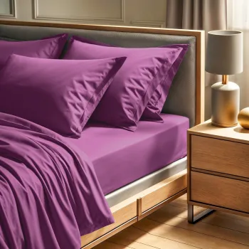 Cearceaf de pat cu elastic Ranforce Double (FR) (IT) (ES) (DE), L'essentiel Maison, Tonne Viole, Mov imagine