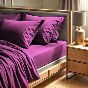 Cearceaf de pat cu elastic Ranforce Double XL (FR) (IT) (ES) (DE), L'essentiel Maison, Tonne Viole, Mov imagine