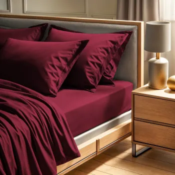 Cearceaf de pat cu elastic Ranforce King (FR) (IT) (ES) (DE), L'essentiel Maison, Tonne Rosse, Roz prafuit imagine