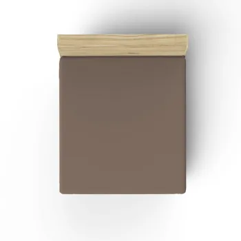 Cearceaf de pat cu elastic Ranforce Queen (DE), L'essentiel Maison, Brown, Maro imagine