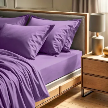 Cearceaf de pat cu elastic Ranforce Single (DE), L'essentiel Maison, Tonne Viole, Lila imagine