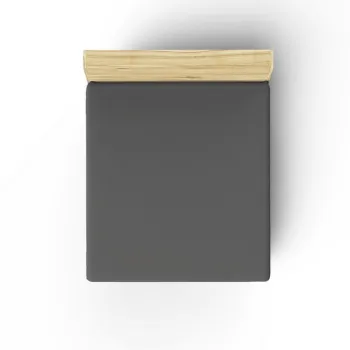 Cearceaf de pat cu elastic Ranforce Single Large (FR), L'essentiel Maison, Anthracite, Antracit imagine