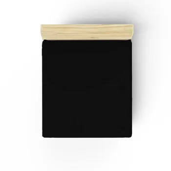 Cearceaf de pat cu elastic Ranforce Single XL (DE), L'essentiel Maison, Black, Negru imagine