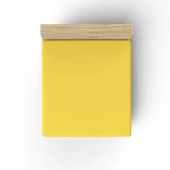 Cearceaf de pat cu elastic Ranforce Single XL (DE), L'essentiel Maison, Dark Yellow, Galben inchis imagine