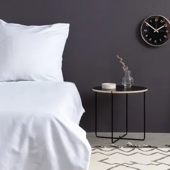 Cearceaf de pat cu elastic Satin Super King (FR) (IT) (ES) DE), L'essentiel Maison, De White, Alb imagine