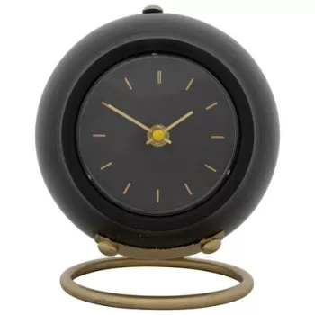 Ceas de masa Ball, Mauro Ferretti, 16x13x19 cm, fier, negru imagine