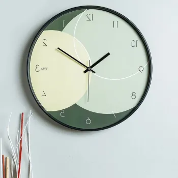 Ceas de perete decorativ, Pinoysl, O 42 cm, Multicolor imagine