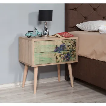 Colet 2 Noptiera cu 2 sertare Two 727 Vella 863SPH3505 imagine