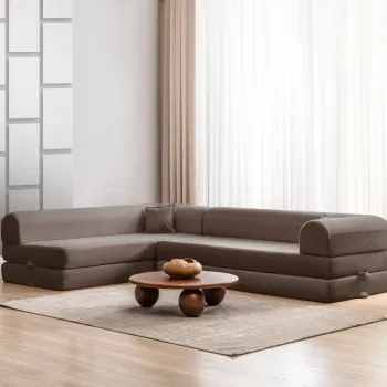 Coltar, Atelier del Sofa, 118FVL1508, MATERIAL TEXTIL CU NERVURI, Maro imagine