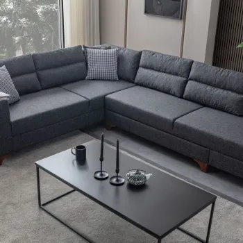 Coltar, Atelier del Sofa, 752EST1390, PAL ACOPERIT CU CARPEN/MELAMINAT, Antracit imagine