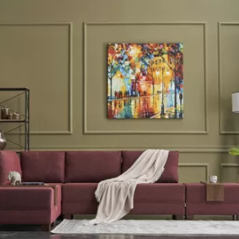 Coltar, Balcab Home, 825BLC1007, Lemn, Rosu claret imagine