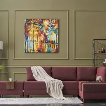 Coltar, Balcab Home, 825BLC1008, Lemn, Rosu claret imagine