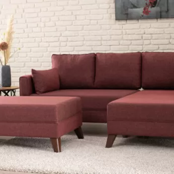 Coltar, Balcab Home, 825BLC1518, Lemn / MDF, Rosu claret imagine