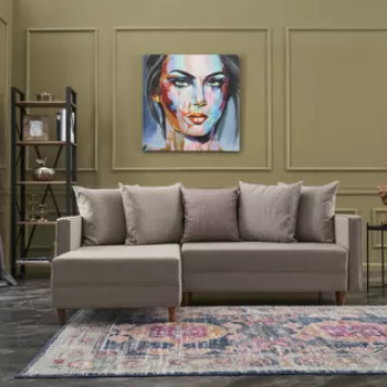 Coltar, Balcab Home, 825BLC1716, Lemn de fag, Crem imagine