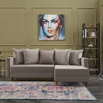 Coltar, Balcab Home, 825BLC1717, Lemn de fag, Crem imagine