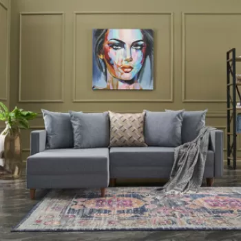 Coltar, Balcab Home, 825BLC1720, Lemn de fag, Albastru imagine