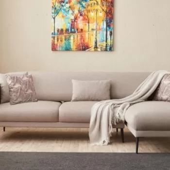 Coltar, Balcab Home, 825BLC2765, Lemn de fag, Crem imagine