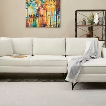 Coltar, Balcab Home, 825BLC2803, Lemn de fag, Crem/Negru imagine