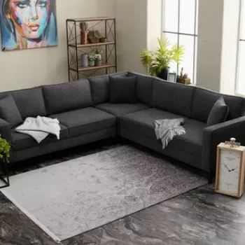 Coltar, Balcab Home, 825BLC2809, Lemn de fag, Antracit / Negru imagine