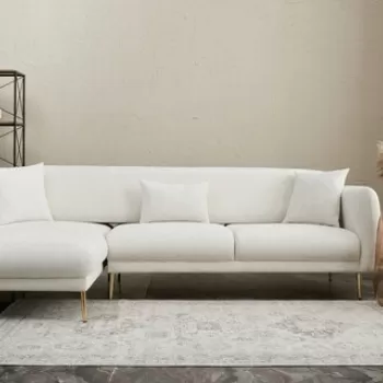 Coltar, Balcab Home, 825BLC2832, Lemn de fag, Crem / Aur imagine